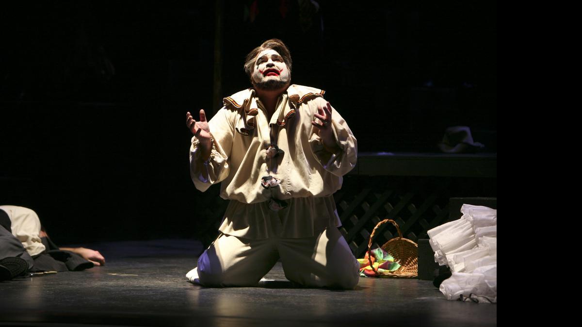 
Opera Carolina will perform “Pagliacci” in April 2016. This is Todd Geer in Opera Carolina’s “Pagliacci” in 2007. 
