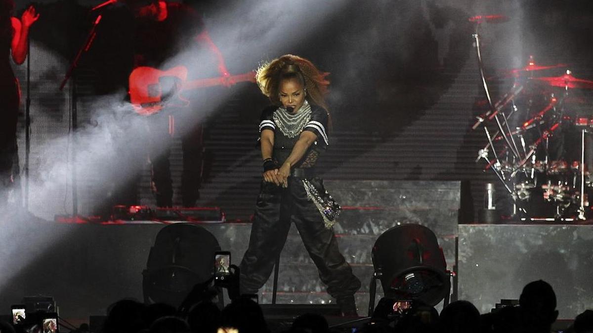 Janet Jackson performs at the 2018 Essence Festival at the Mercedes-Benz Superdome on Sunday, July 8, 2018, in New Orleans. (Photo by Donald Traill/Invision/AP)
