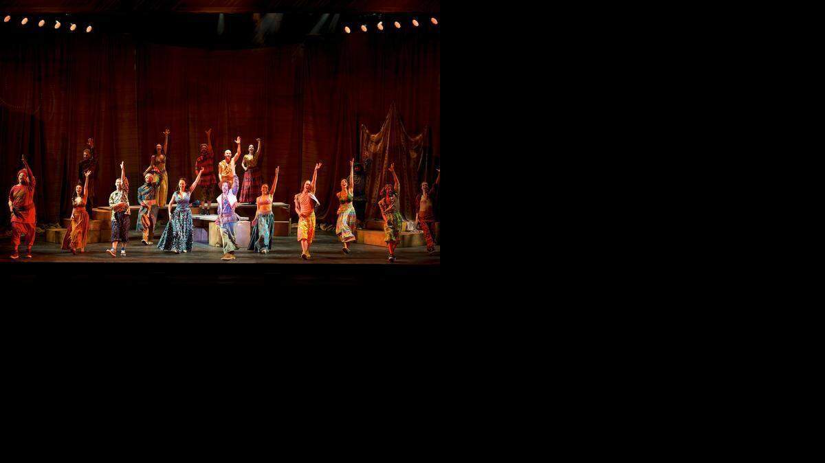 
Brian Golub as Reuben, center, and company perform “One More Angel in Heaven.”

