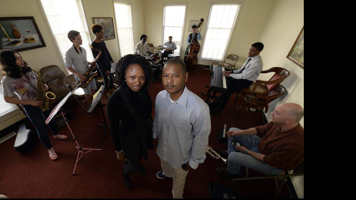
Lonnie Davis, President of the Jazz Arts Initiative, and husband Ocie Davis, the Artistic Director.
