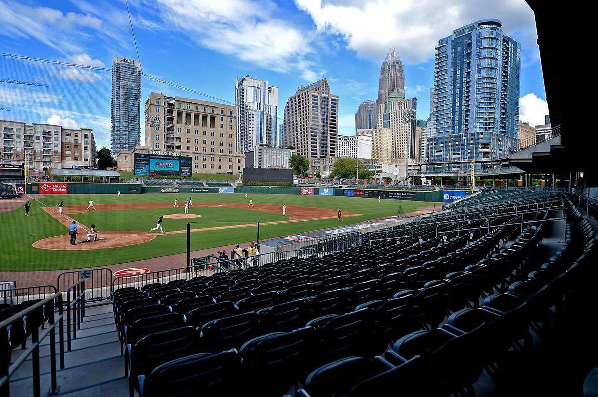The Charlotte Knights plan to add an ice skating rink and a snow tubing slope to Truist Field as part of the baseball team’s expanded 2022 “Light the Knights” holiday festival.