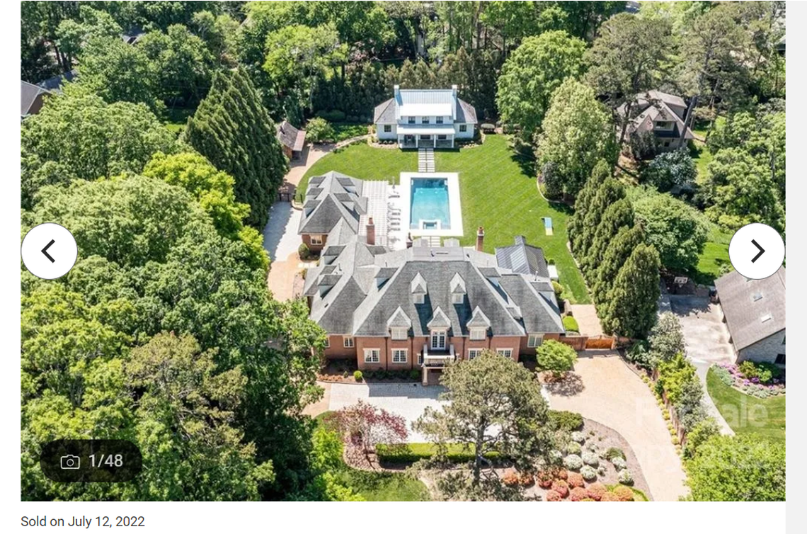 This six-bedroom, eight and half bath home in the Providence Park area sold for $6,450,000 in 2022.