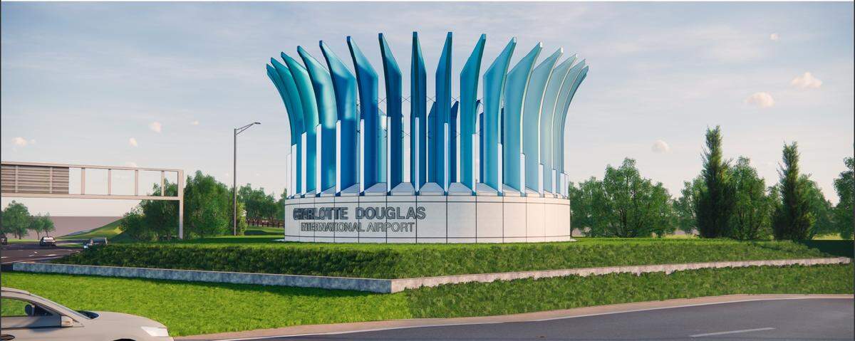 On Monday, the Charlotte City Council approved a construction contract to build a monument and three signs at the Charlotte Douglas International Airport.