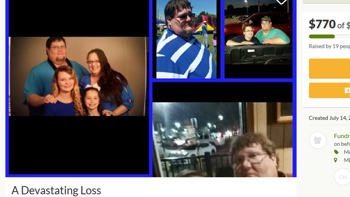 Darrell Hoskins, a father of two from Somerville, Tenn., was mowing his mother’s lawn when he was suddenly struck by lightning during a very brief storm Saturday afternoon. Family say he was killed instantly when lightning arced off a tree.