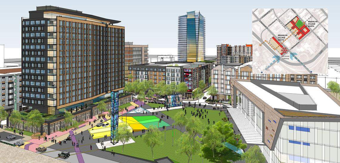 A rendering of Brooklyn Village.