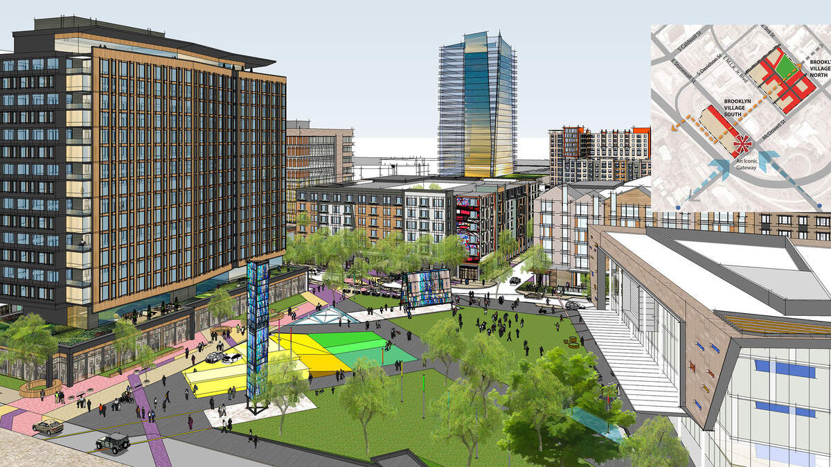 A rendering of Brooklyn Village.