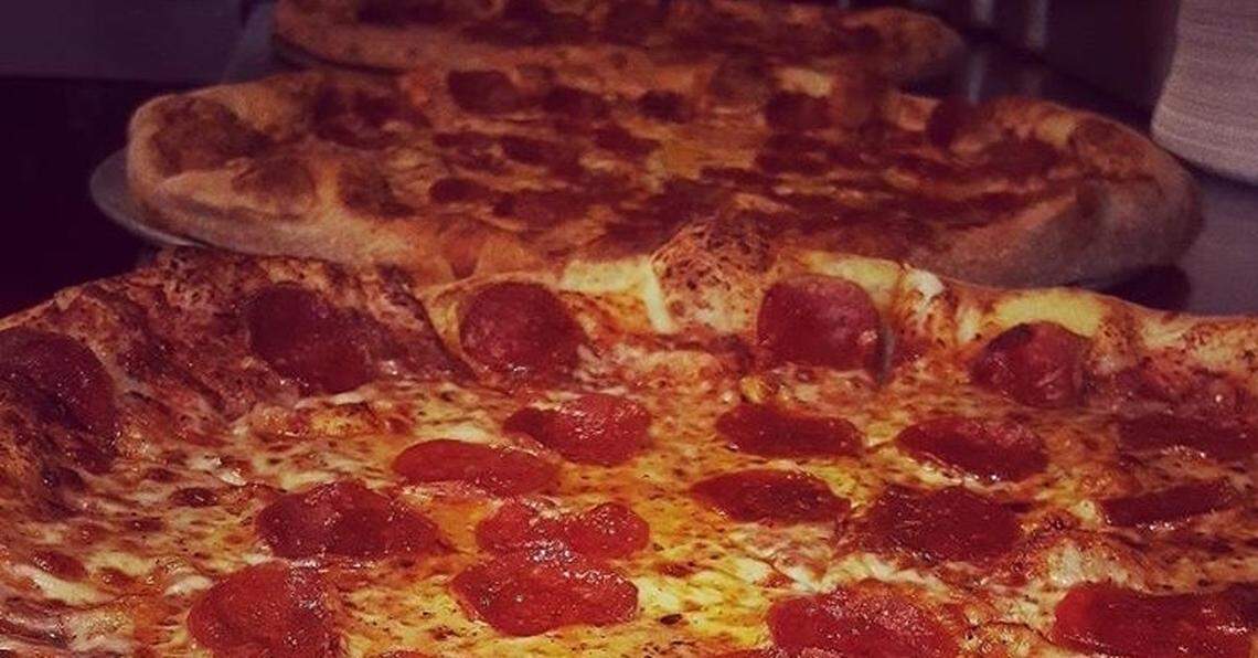 On Tuesdays at Carmella’s Pizza Grill, all cheese and pepperoni slices are $ 1 after 5 p.m. inside the restaurant.
