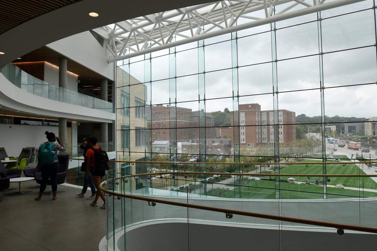 The Tepper Quad, which officially opens on Sept. 13, is a collaborative, intuitively designed space built to integrate all of Carnegie Mellon’s seven campuses, with the David A. Tepper School of Business at its center.