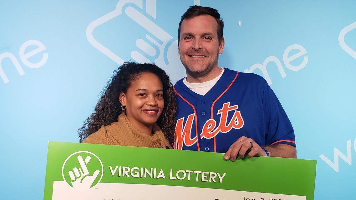 “I had to look at it like five hundred times,” the husband said about the winning ticket.