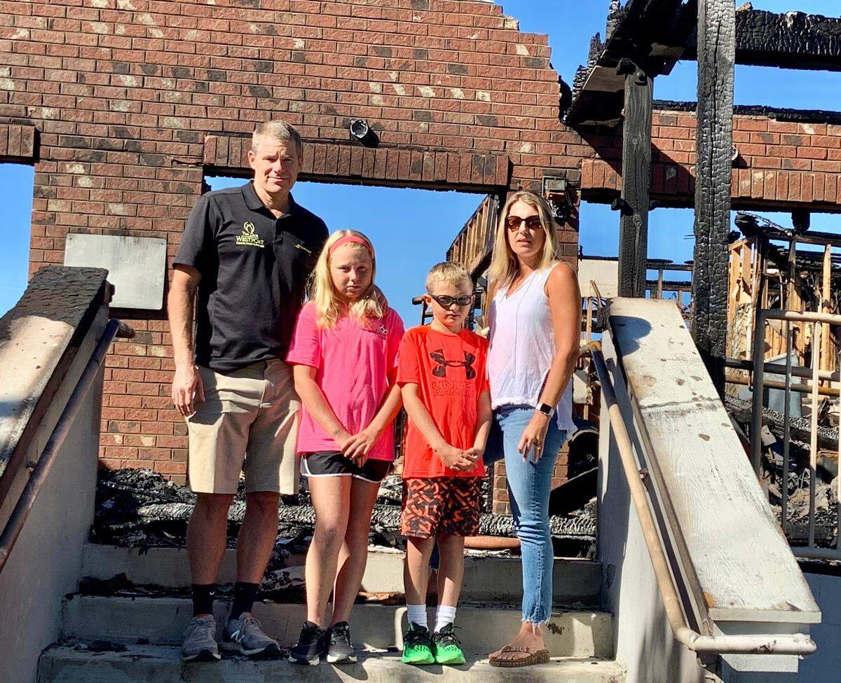 The Dann family bought The Club at Westport in 2013 and has run it as a family business ever since. The 6,000 square-foot clubhouse burned down in the middle of the night on Oct. 9, 2020. From left are Willie, Sidney, Will and Robin Dann. They hope to have the clubhouse rebuilt within a year.