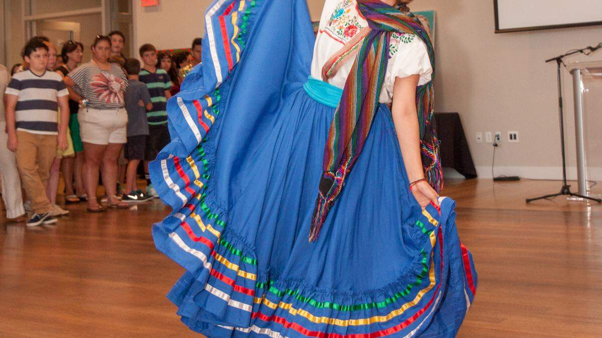 Alma Campuzano of El Alma de la Luna Dance Academy performs at the Mint Museum during a Con A de Arte (“A is for Art”) event. The annual Con A de Arte event highlights the work of Latino artists in the Charlotte area.