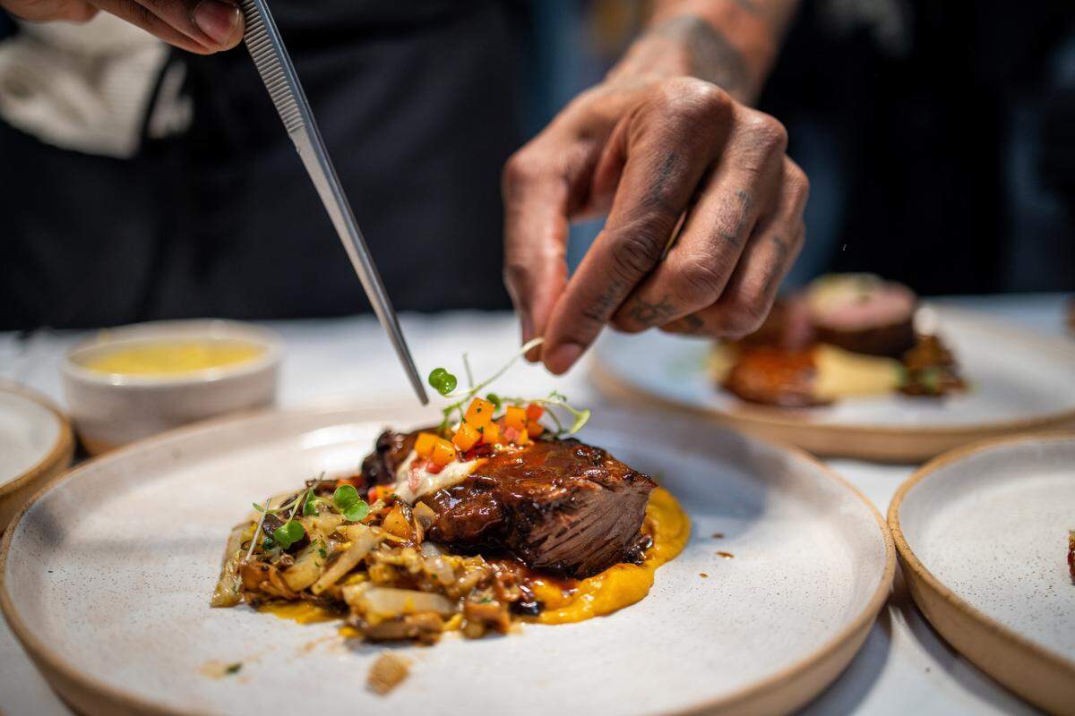 Restaurant Constance’s short ribs. 