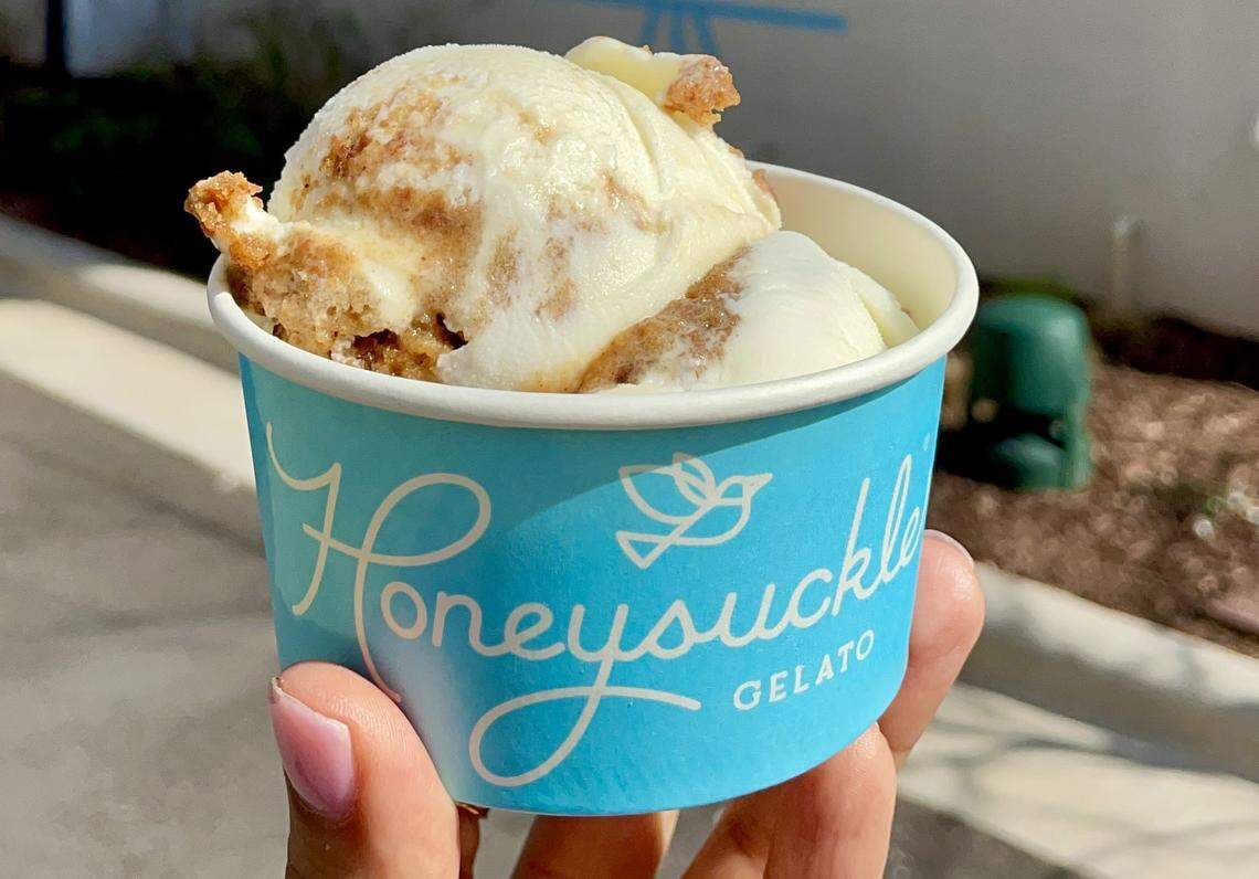 Honeysuckle Gelato, opening its second Charlotte location at The Bowl at Ballantyne, features Southern flavors like banana pudding.