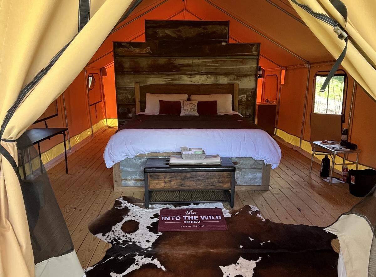 The Into The Wild Retreat has four rooms and no Wi-Fi access to allow guests to relax luxuriously and off the grid.