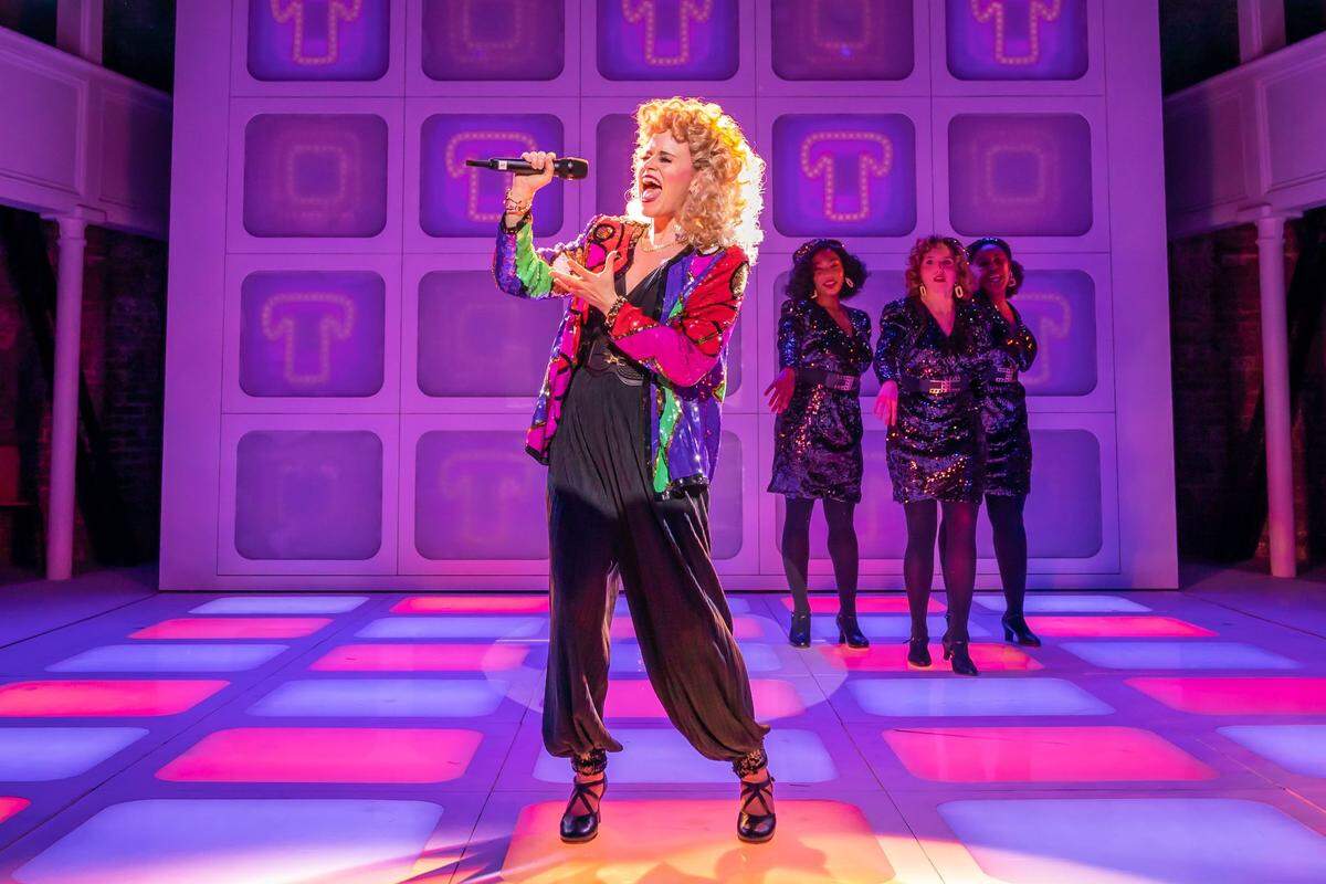 Katie Brayben as Tammy Faye Bakker in the new “Tammy Faye” musical coming to Broadway.