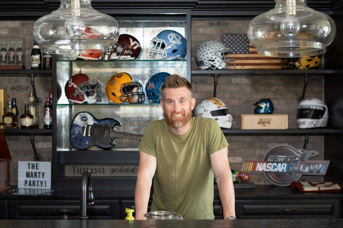 Marty Smith at his home on Lake Norman.
