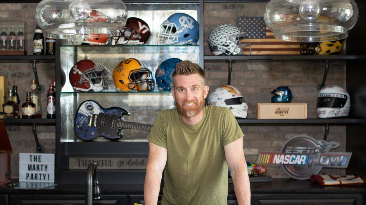 Marty Smith at his home on Lake Norman.