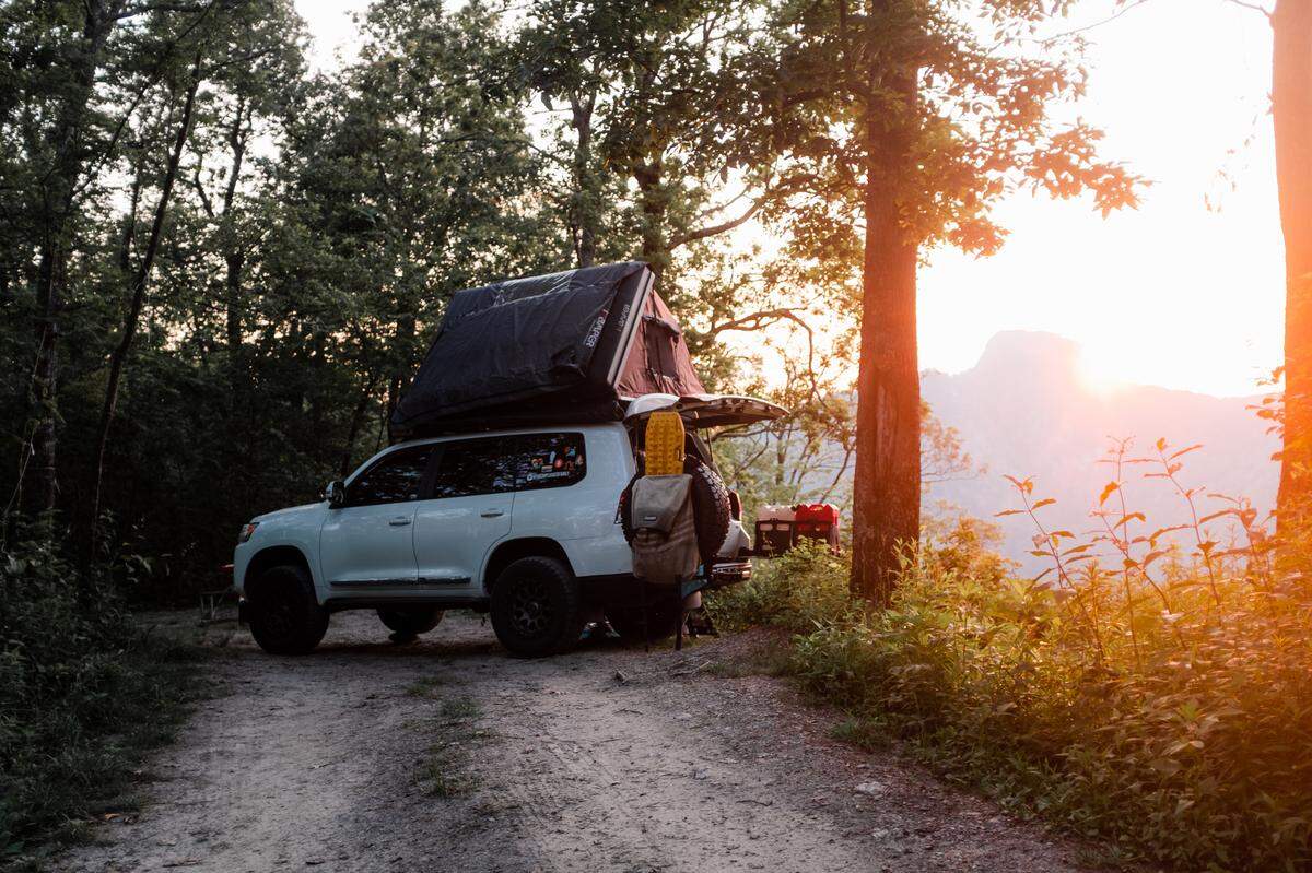 Jenny and Josh Vallimont were isolated for most of their anniversary camping trip, shortly before she tested positive for COVID-19.