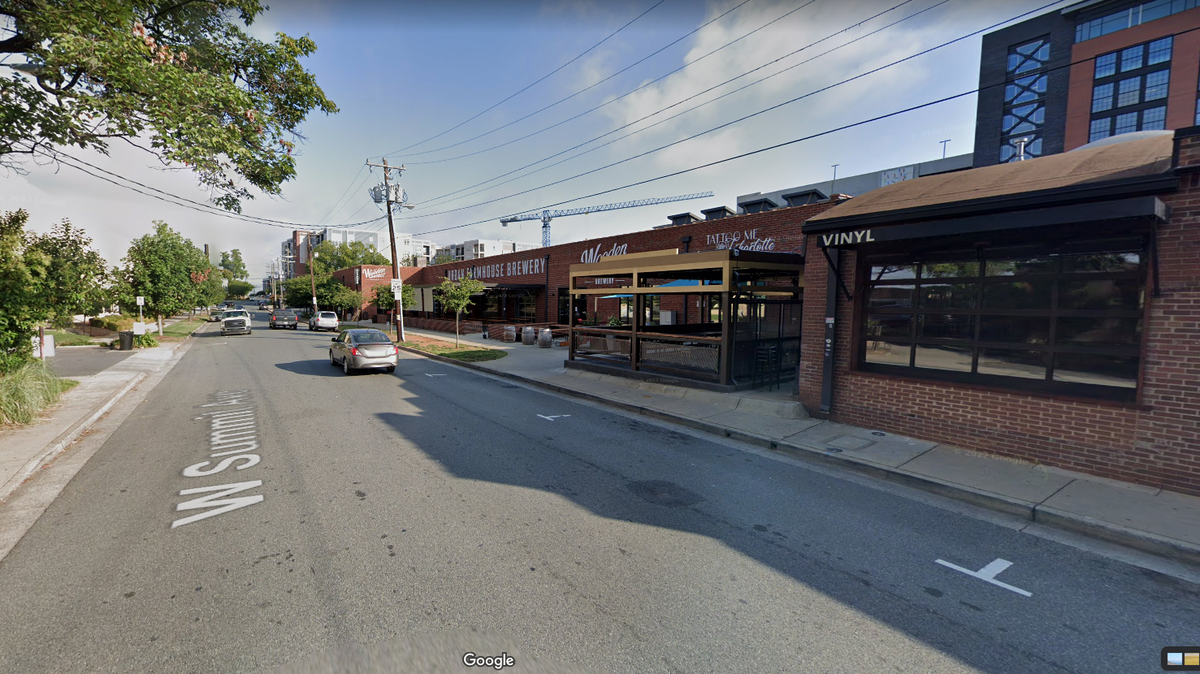 The two victims were found around 11:45 p.m. Monday in the 100 block of West Summit Avenue, just off South Tryon Street, CMPD says.