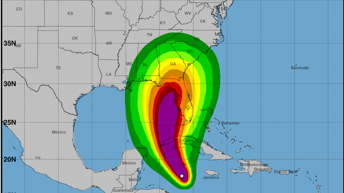 Gusty to tropical storm force winds and flooding are expected to impact the Beaufort County area, according to National Hurricane Center maps on Monday, Sept. 26, 2022.
