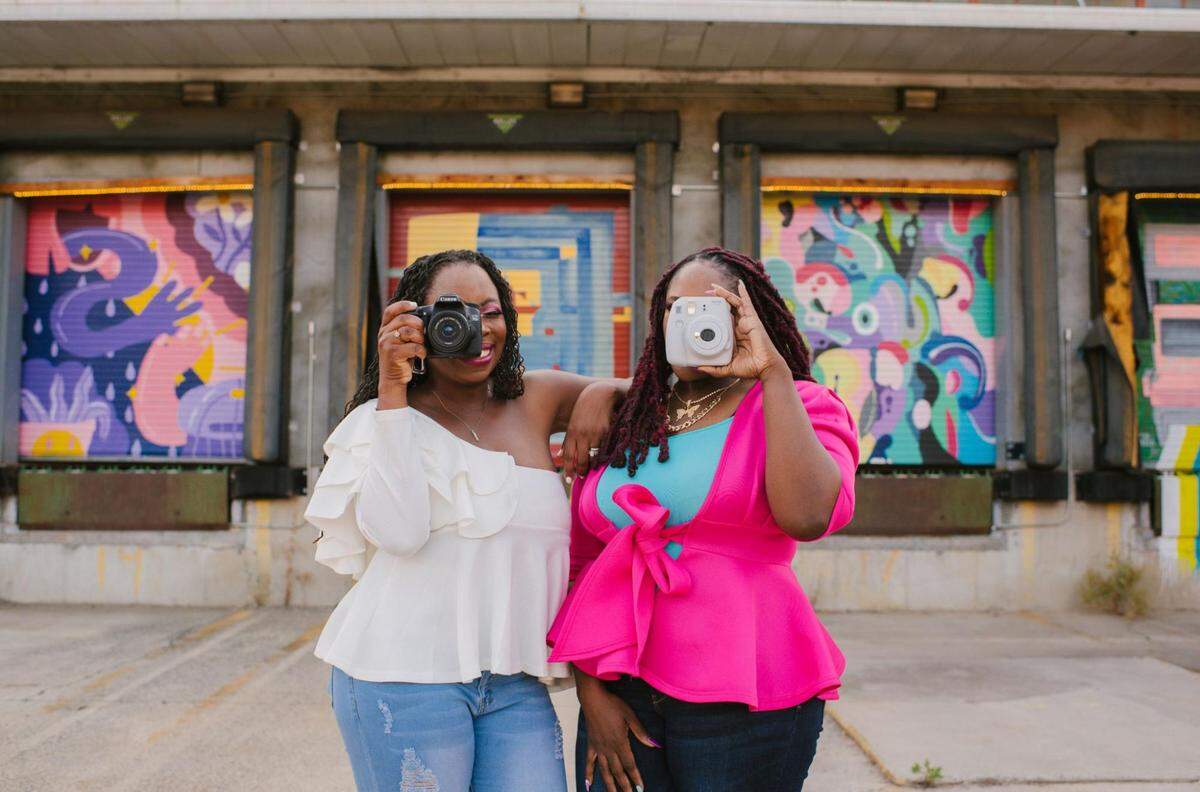 Melissa Fuller and Sharetha Cooper will bring more than 30 photo opportunities to visitors of Picture Project CLT.