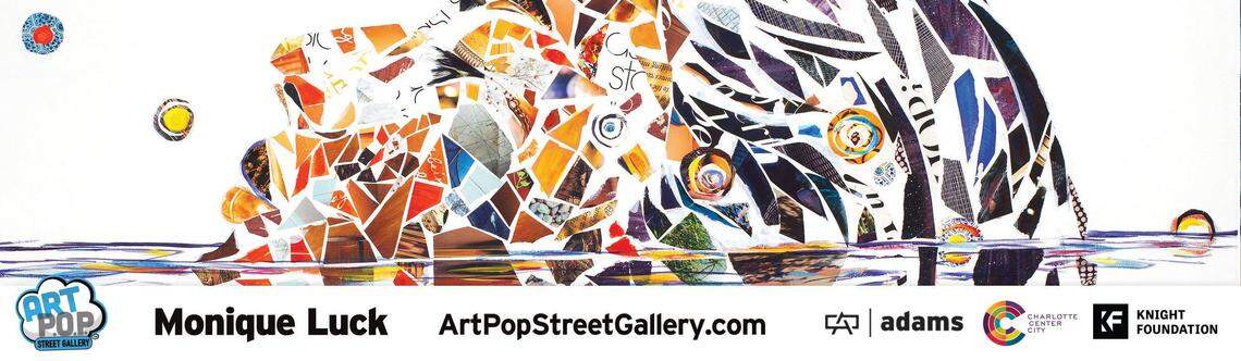 A rendering of Monique Luck’s mural on the Quail Hollow Club’s course at the 2022 Presidents Cup.