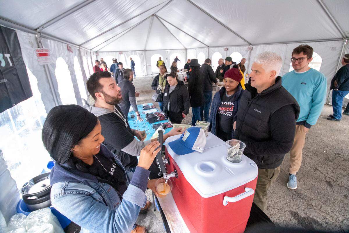 Protagonist Beer and Glory Days Apparel were at the reopening of Brooks’ Sandwich House.
