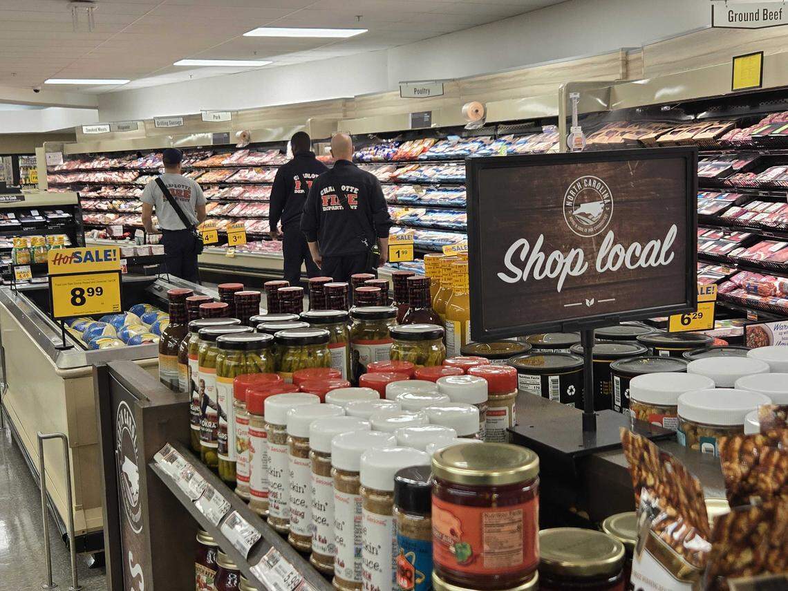 A variety of local products from the Carolinas are available at Food Lion stores in the Charlotte region.