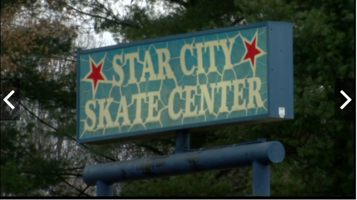 Two witnesses told TV station WFXR that the Star City Skate Center turned into chaos after 200 people started fighting Sunday morning. WFXR video screengrab