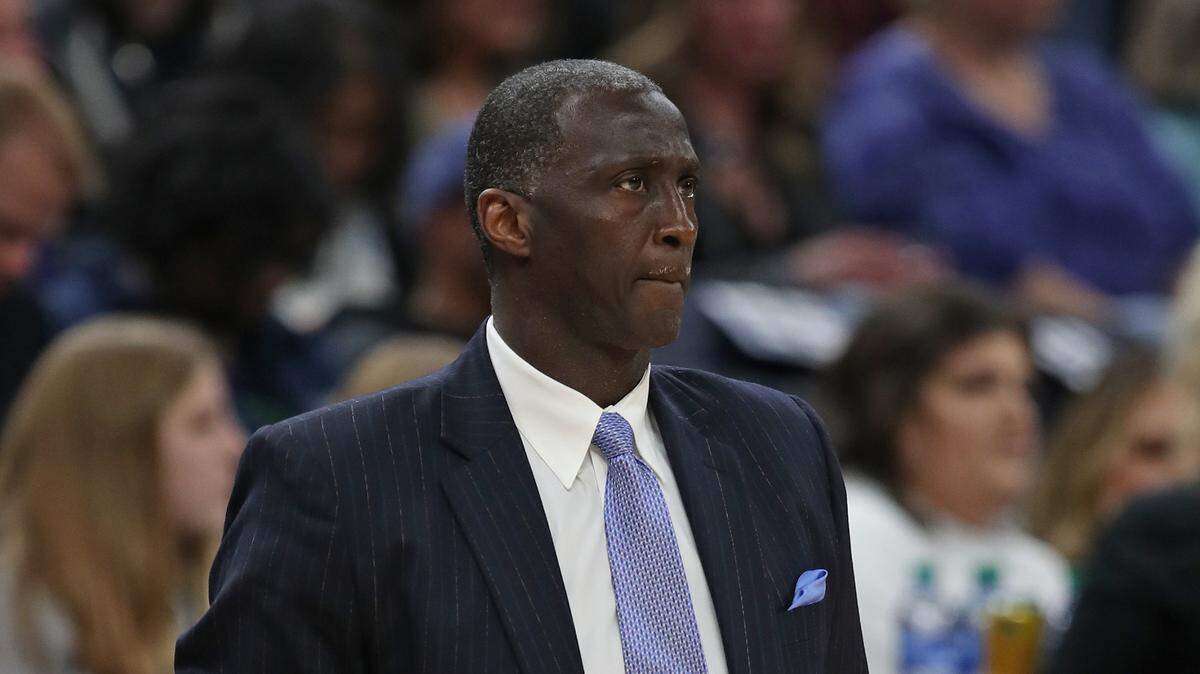 MINNEAPOLIS, MN - MARCH 6: Tyrone Corbin of the Orlando Magic looks on during the game against the Minnesota Timberwolves on March 6, 2020 at Target Center in Minneapolis, Minnesota. (Photo by Jordan Johnson/NBAE via Getty Images)