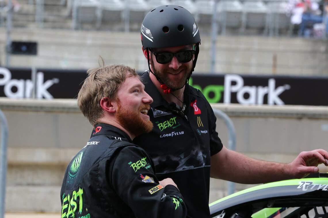 Mar 23, 2024; Austin, Texas, USA; NASCAR Cup Series driver Tyler Reddick (45) during qualifying for the EchoPark Automotive Texas Grand Prix at Circuit of the Americas.