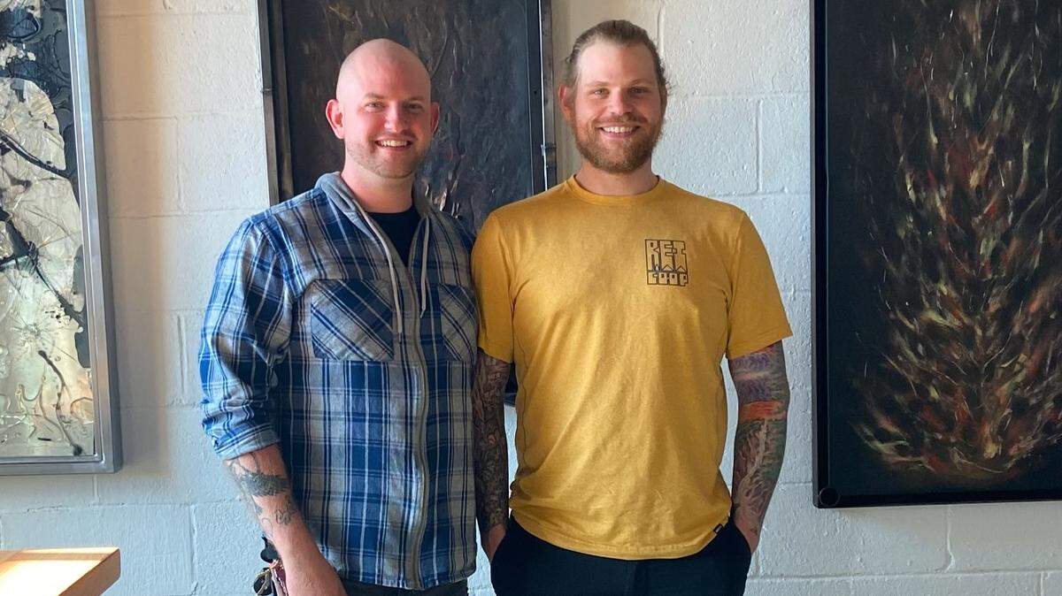 Counter- chefs Sam Hart, left and Alex Wnorowski. Counter- has hired Wnorowski to join the team at its new location.