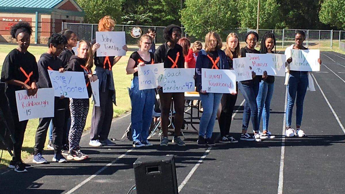 More than 200 Butler High students registered to participate in Friday's national walkout, WBTV reporter Dedrick Russell tweeted.