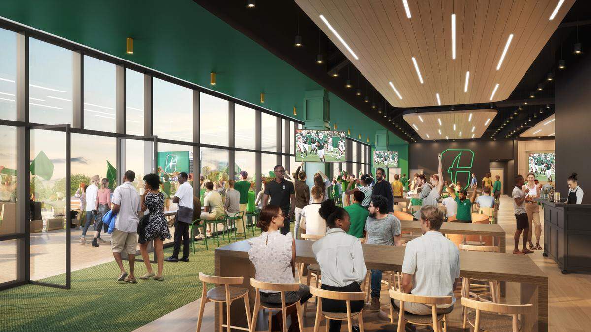 New clubs inside the renovated Jerry Richardson Stadium in Charlotte, N.C., will be available to upper-deck ticketholders.
