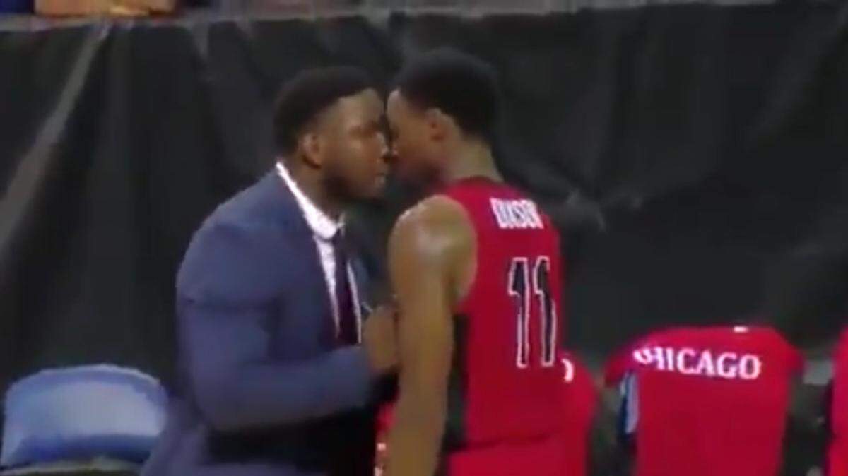 A coach in LaVar Ball’s new Junior Basketball Association (JBA) was caught on camera being physically and verbally abusive to a player during a game Thursday night.
