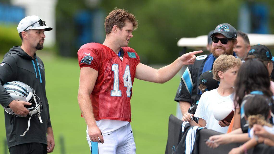 Panthers ‘not shopping’ quarterback Sam Darnold, according to multiple league sources