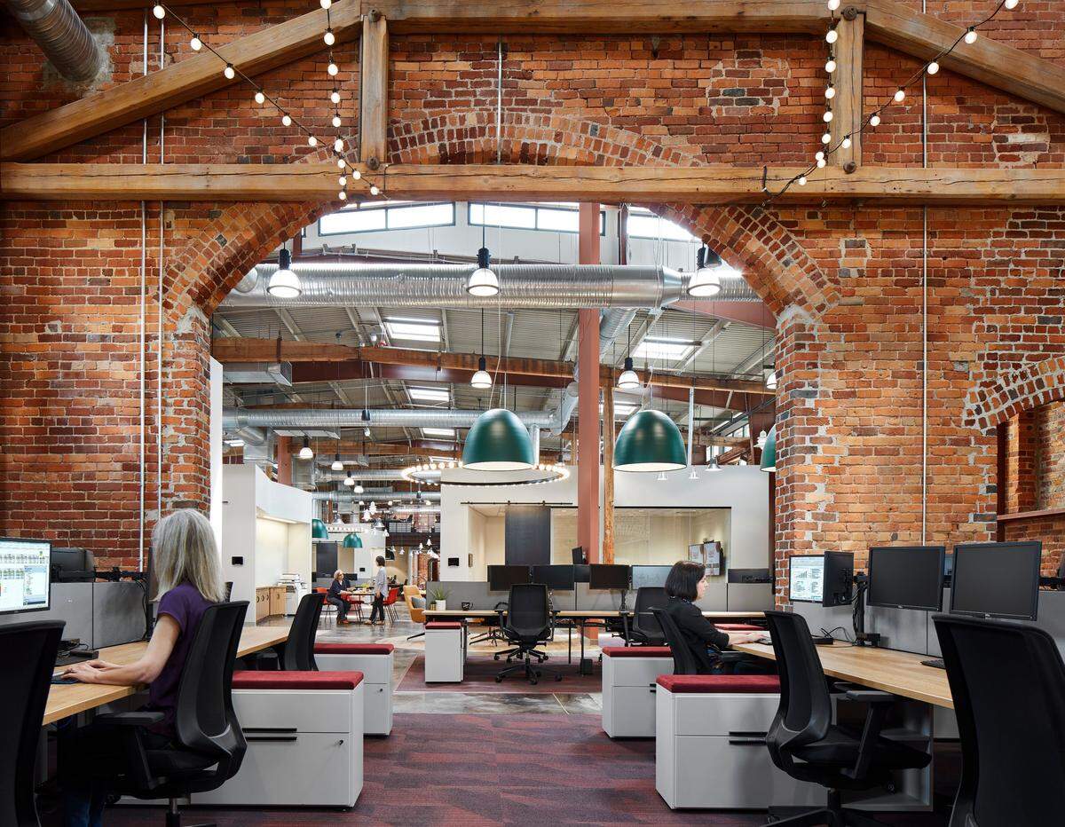 Interior rendering of Krispy Kreme’s new South End corporate office