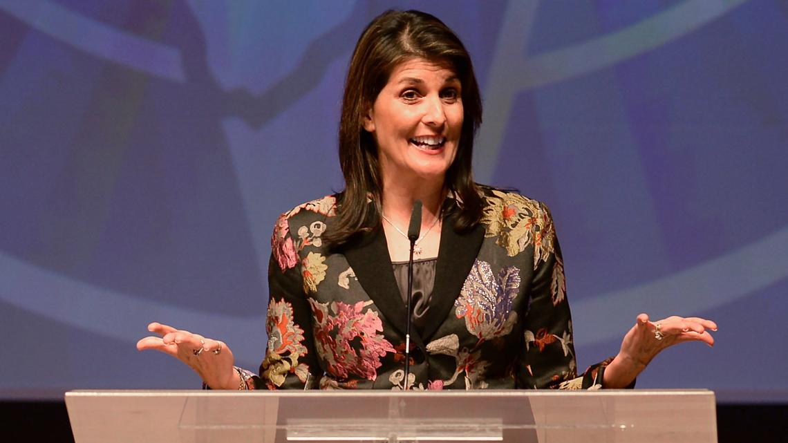 Nikki Haley, former South Carolina governor and former U.S. ambassador to the United Nations, in a file photo from 2018.