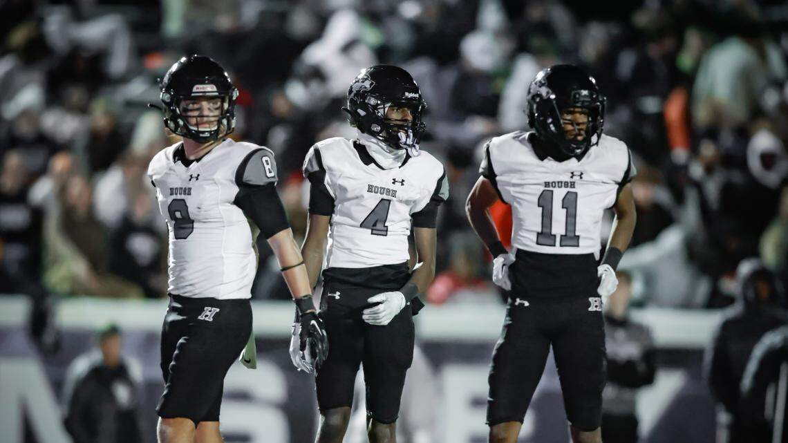 Hough played Greensboro Grimsley in the NC 4A quarterfinals. Grimsley and Hough are 1-2 in the football preseason rankings for Class 4A.