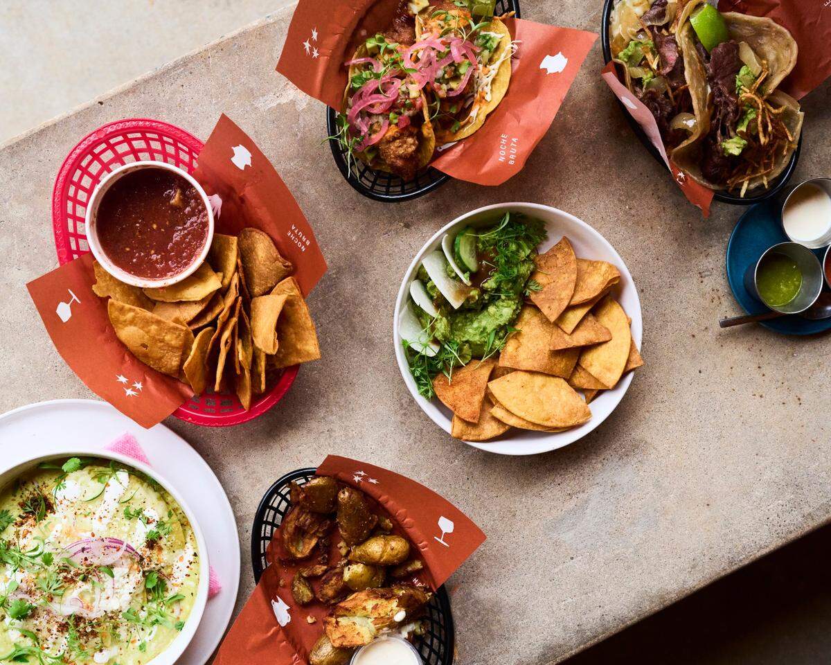 Noche Bruta had a menu of papas, flautas, tacos and more.