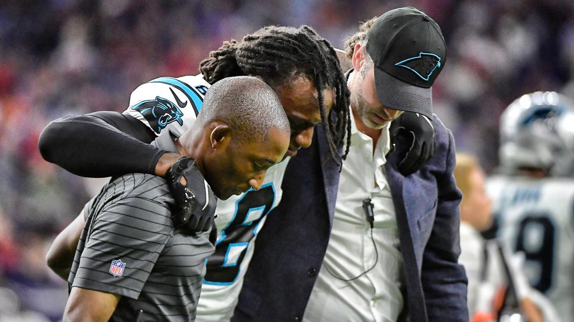 Panthers lose two key defensive backs, including star rookie to injury in Texans game
