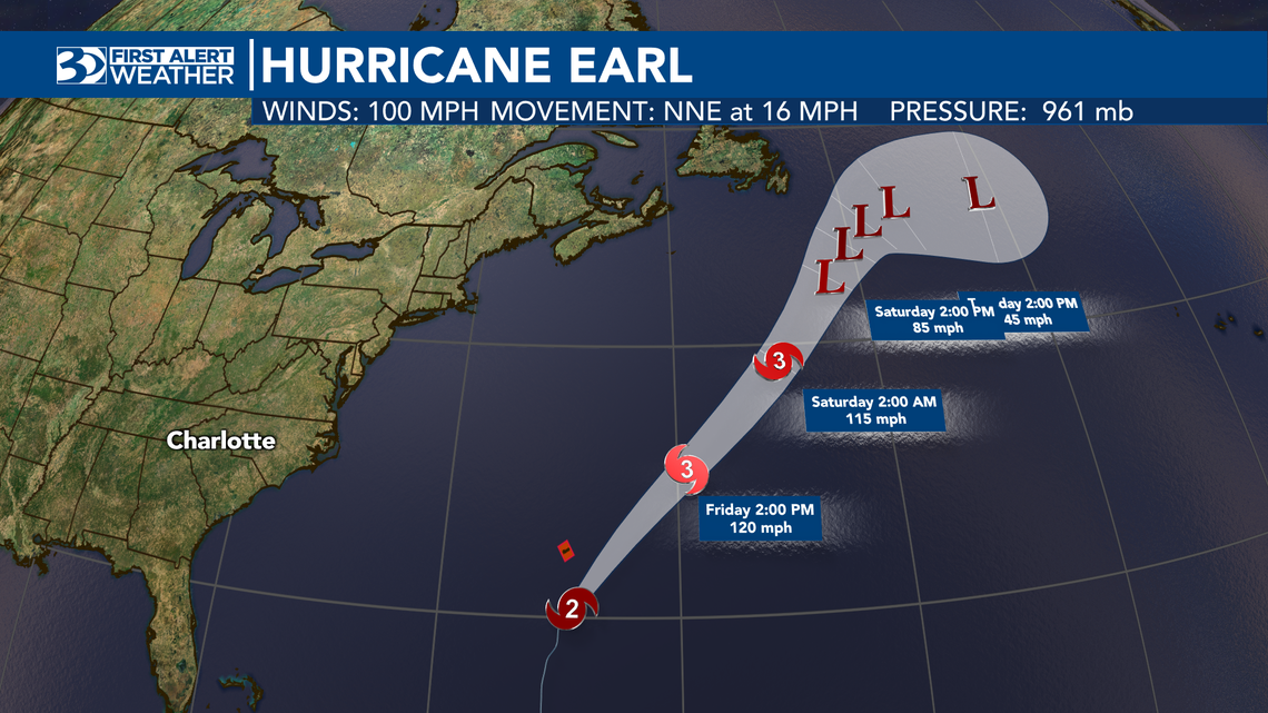 The National Hurricane Center predicts Hurricane Earl could turn into a “powerful post-tropical cyclone” on Saturday as it approaches the United States.