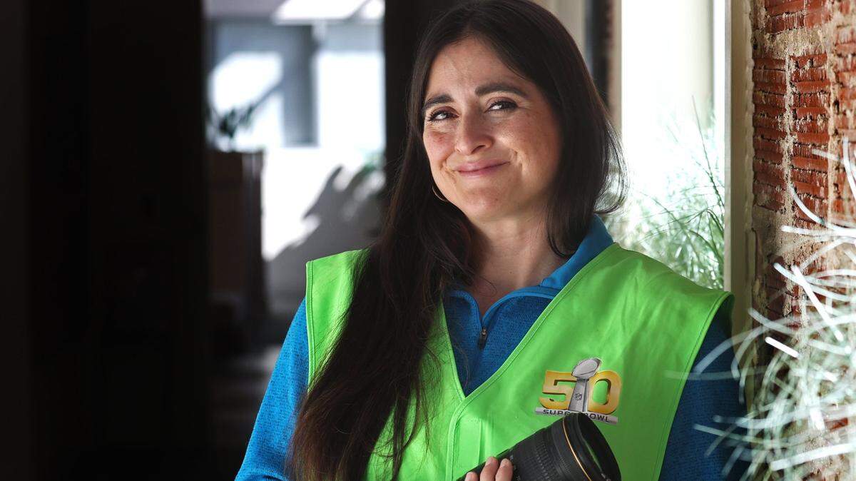 During Panthers’ photogenic Super Bowl run, she was the woman behind their camera