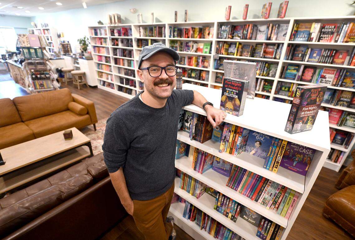 Scott Tynes-Miller opened Troubadour Booksellers, an independent book store at 1721 Sardis Road N. in east Charlotte in October.