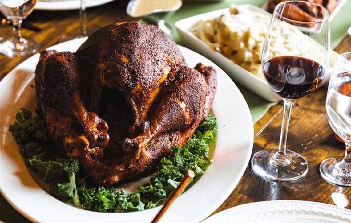 At Midwood Smokehouse, a Joyce Farms turkey is available for $70, and smoked turkey breast is $12 per pound. 