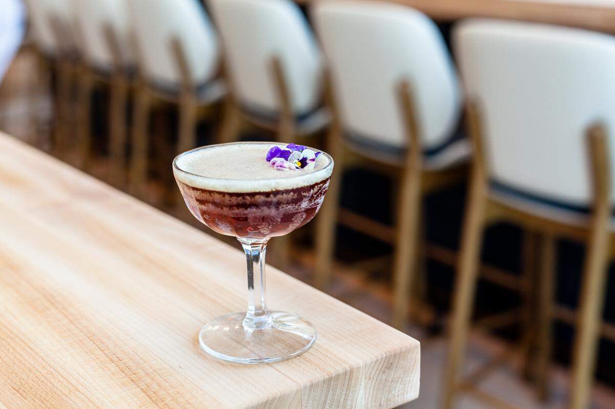 Indaco bar manager Larisa Yanicak said to look for wine tastings, wine and spirits classes and other ways to learn about cocktails at the restaurant. Shown here is the Deja Brew: plantation rum, nitro cold brew, cocchi di Torino vermouth, grapefruit, citrus.