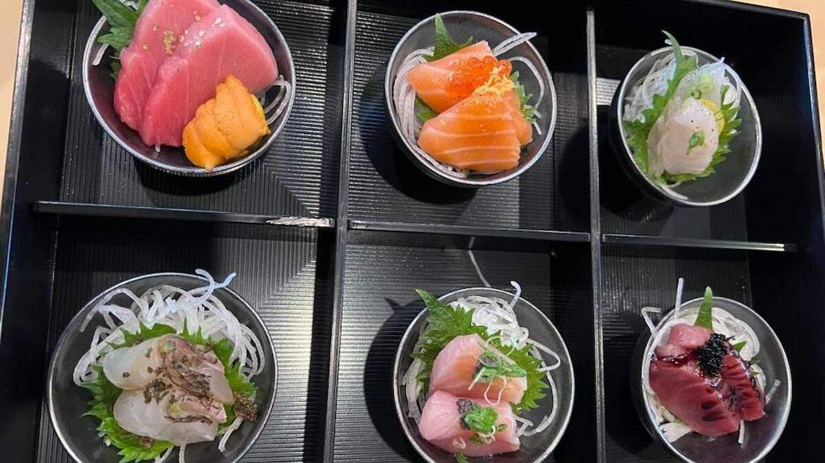 A selection of sashimi at Miku, which is now open in South Charlotte.