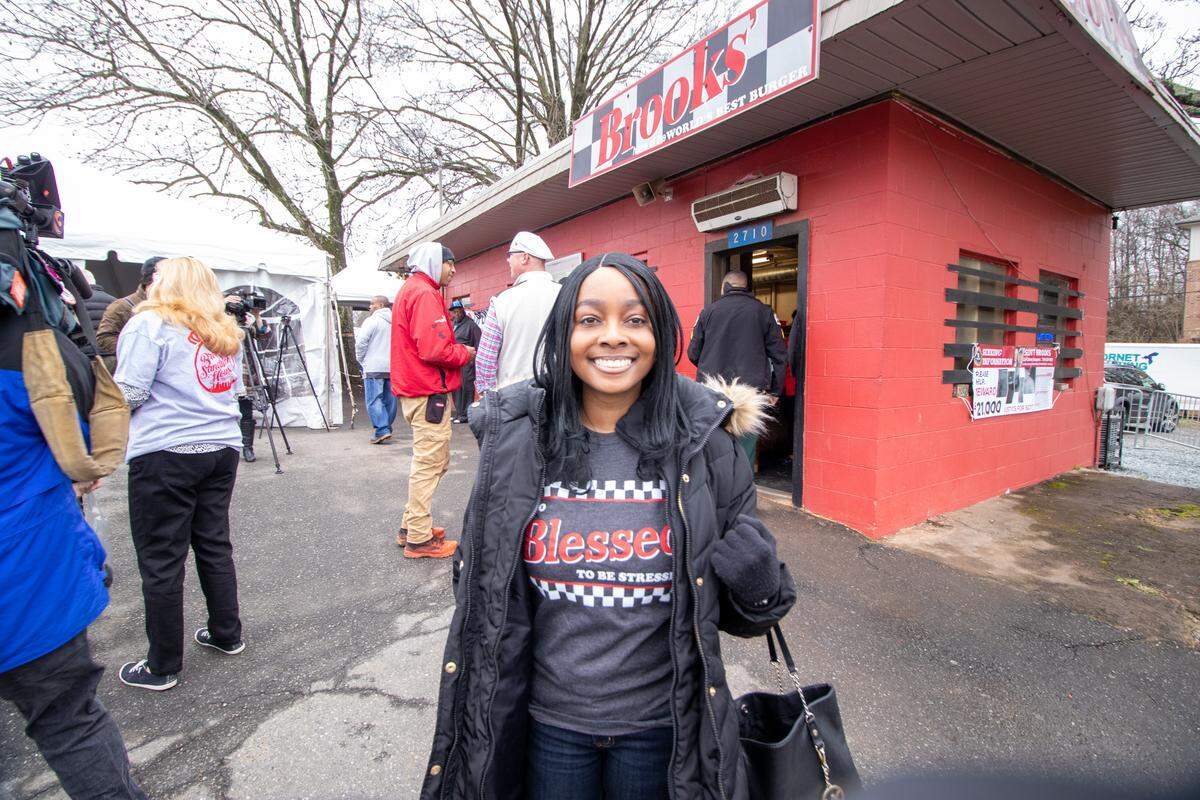 Samantha Mobley arrived at Brooks’ Sandwich House for its grand reopening in February 2020. “I’m happy to be here to celebrate the reopening. I was heartbroken to see what happened here. I see the crime in our community up close,” said Mobley, who is a magistrate judge.