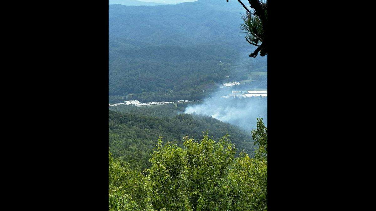 The wildfire burned in an area north of Marion and west of the Linville Gorge Wilderness Area in McDowell County, U.S. Forest Service rangers said.