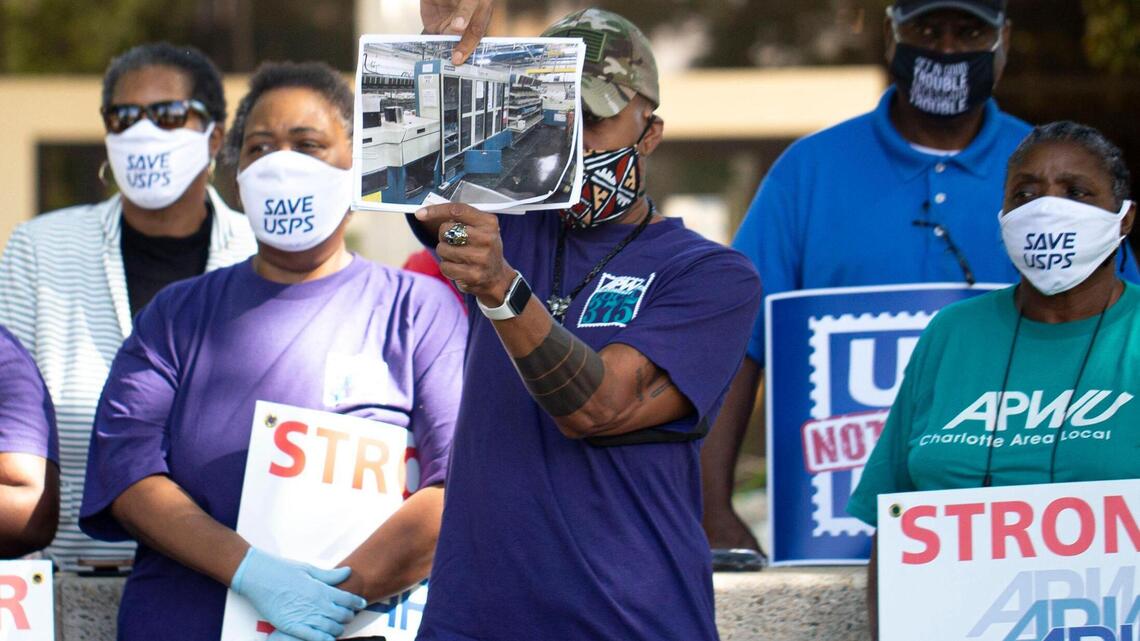 7 mail sorting machines removed in Charlotte, official says, as protests continue
